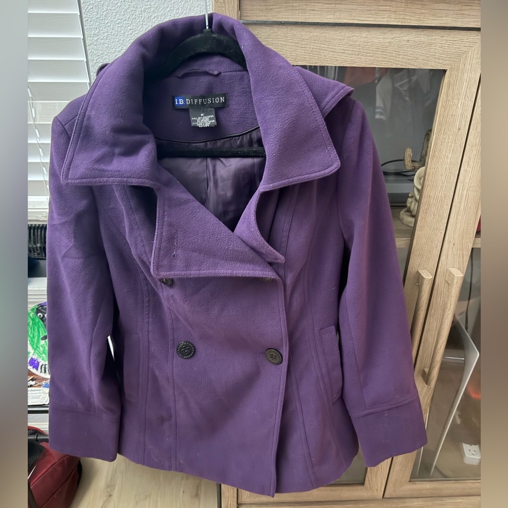 Difusion Women's Classic Purple Peacoat